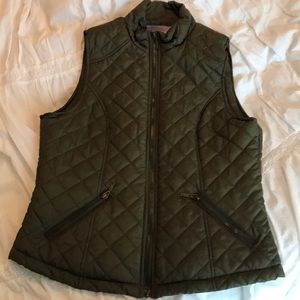 Dark Jean puffer vest